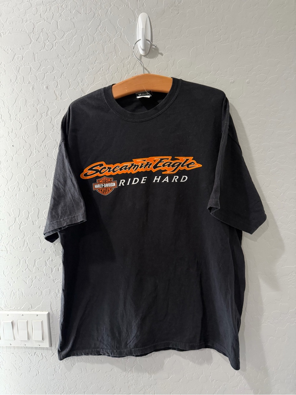 Harley Davidson “Screamin’ Eagle” Ride Hard Shirt XL Bin 1